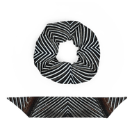 Image 5 of Blue Jay Feathers Hair Scrunchie