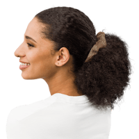 Image 4 of Mocha Mousse Hair Scrunchie - Tan Accents