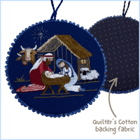 Image 1 of The Stable, The Nativity Set Hanging Ornament