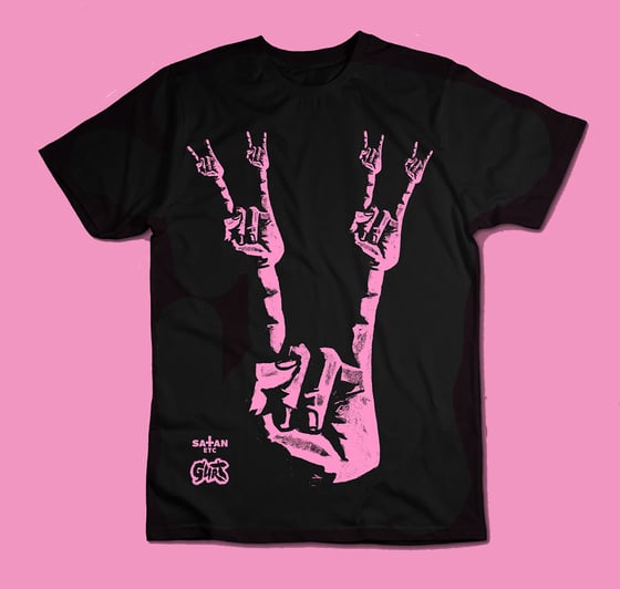 Image of ‘SATAN ETC’ pink horns - Shirt