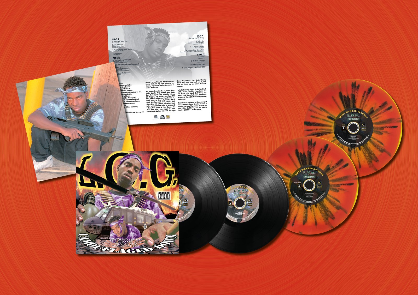 LP: L.O.G. - Camouflaged Down 1997-2024 (New Orleans, LA) | Most