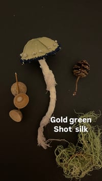 Image 3 of Gold cap mushroom brooch 