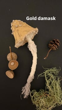Image 4 of Gold cap mushroom brooch 