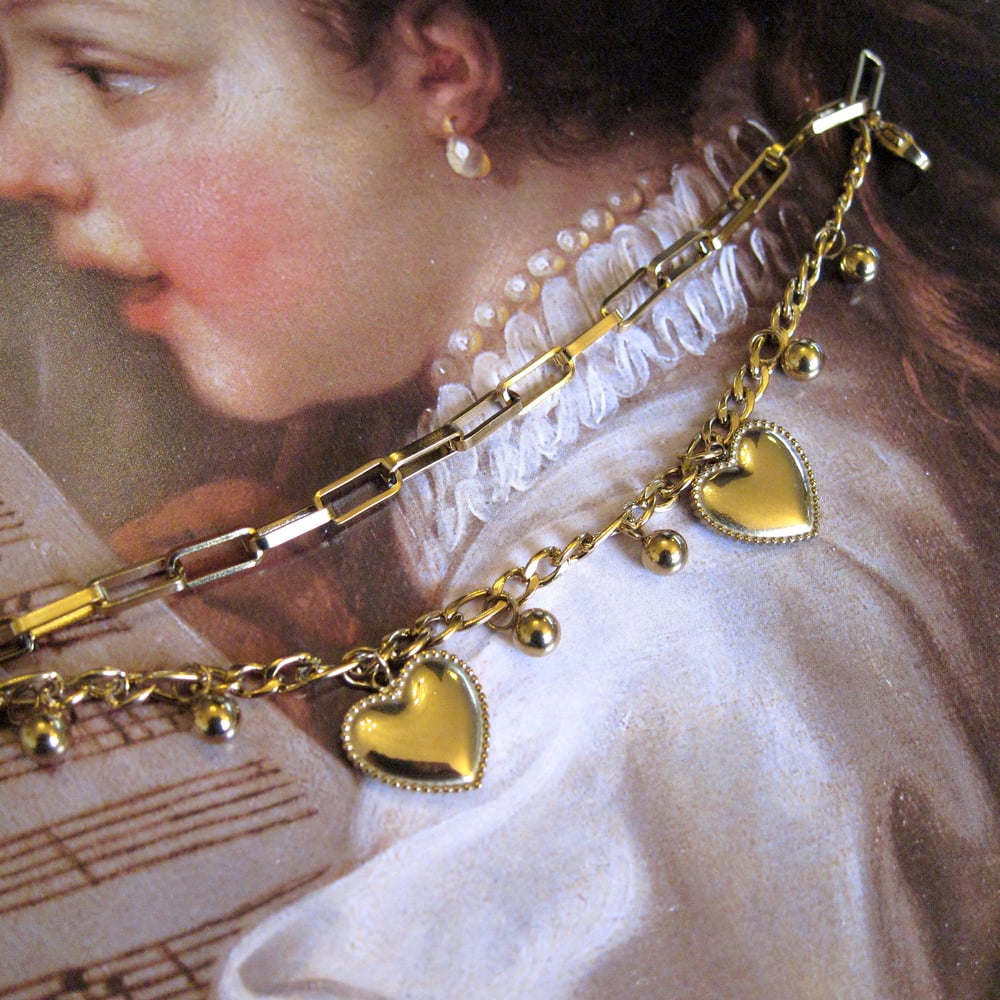 Image of Heart on your Sleeve charm bracelet