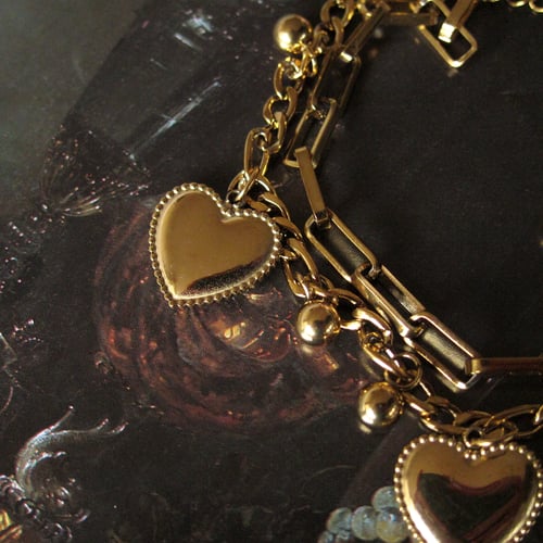 Image of Heart on your Sleeve charm bracelet