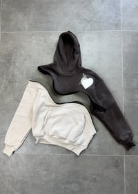 Image 4 of Fusion Zip Hoodie cream