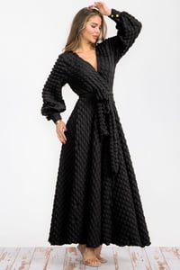 Black Bubble DIVA Maxi Dress 