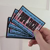 Image 2 of TRANS INCLUSIVE RADICAL HATRED Stickers x10