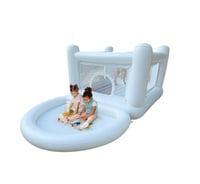 Image 3 of Ivory Castle Bounce House Set With Pool/Ballpit