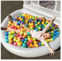 Image 6 of Ivory Castle Bounce House Set With Pool/Ballpit
