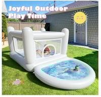 Image 11 of Ivory Castle Bounce House Set With Pool/Ballpit
