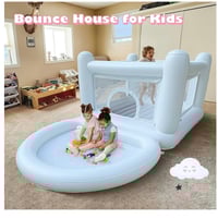 Image 5 of Ivory Castle Bounce House Set With Pool/Ballpit