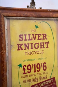 Image 2 of Vintage Silver Knight Bicycles by Raleigh Advertising Poster