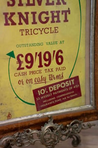 Image 3 of Vintage Silver Knight Bicycles by Raleigh Advertising Poster