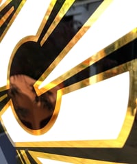Image 8 of G - Letter - Framed Reverse Painted and Gold Gilded Glass