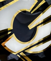 Image 5 of G - Letter - Framed Reverse Painted and Gold Gilded Glass