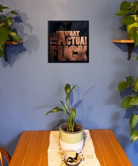 Image 9 of Care Factor Series  - Copper Gilded Glass Wall Art