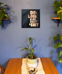 Image 7 of Care Factor Series  - Copper Gilded Glass Wall Art