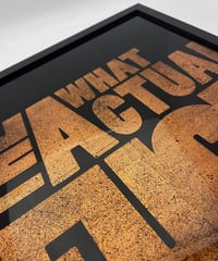Image 3 of Care Factor Series  - Framed Reverse Painted and Copper Gilded Glass
