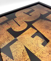 Image 4 of Care Factor Series  - Framed Reverse Painted and Copper Gilded Glass