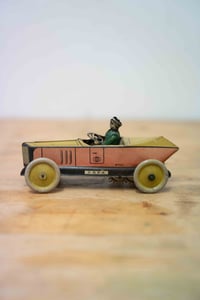 Image 1 of Vintage Clockwork Tinplate Toy Racecar by Greppert & Kelch