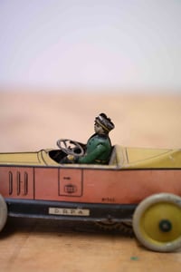 Image 3 of Vintage Clockwork Tinplate Toy Racecar by Greppert & Kelch