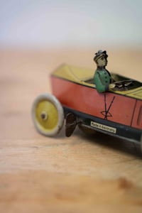 Image 6 of Vintage Clockwork Tinplate Toy Racecar by Greppert & Kelch