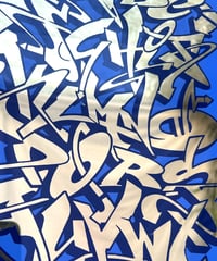 Image 5 of Graffiti Alphabet - Framed Reverse Painted and Gold Gilded Glass
