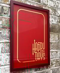 Image 6 of Happy Days - Framed Reverse Painted and Gold Gilded Glass