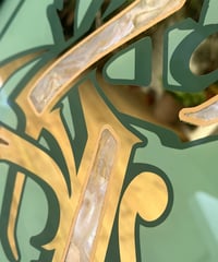 Image 5 of K - Letter - Framed Reverse Painted and Gold Gilded Glass