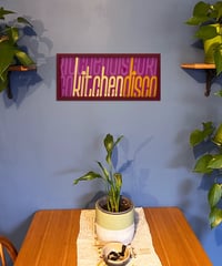 Image 3 of Kitchen Disco  - 23 Carat Gold Gilded Glass Wall Art