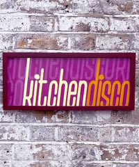 Image 5 of Kitchen Disco  - Framed Reverse Painted and Gold Gilded Glass