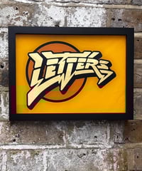 Image 5 of Letters - Framed Reverse Painted and Gold Gilded Glass