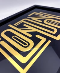 Image 2 of London - Framed Reverse Painted and Gold Gilded Glass