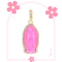 Image 1 of Pink Guadalupe Necklace