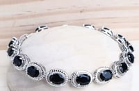 Image 4 of Sterling Silver 925 Black Zirconia jewelry set