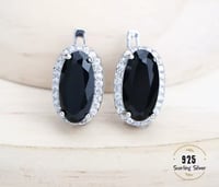 Image 5 of Sterling Silver 925 Black Zirconia jewelry set