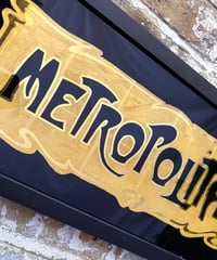 Image 5 of Metropolitain - Framed Reverse Painted and Gold Gilded Glass