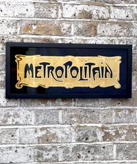 Image 6 of Metropolitain - Framed Reverse Painted and Gold Gilded Glass