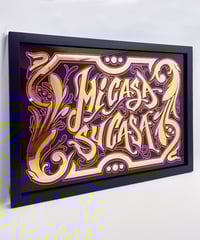 Image 4 of Mi Casa Su Casa  - Framed Reverse Painted and Gold Gilded Glass