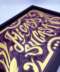 Image 2 of Mi Casa Su Casa  - Framed Reverse Painted and Gold Gilded Glass