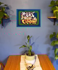 Image 3 of Negroni Aperol Campari - Framed Reverse Painted and Gold Gilded Glass