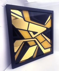 Image 6 of R - Letter - Framed Reverse Painted and Gold Gilded Glass