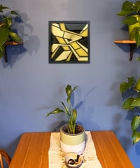 Image 3 of R - Letter - Framed Reverse Painted and Gold Gilded Glass