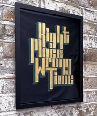 Image 6 of Right Place Wrong Time  - Framed Reverse Painted and Gold Gilded Glass