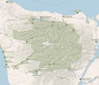 Image 3 of Olympic National Park 3D Topography Map