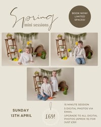 Image 1 of Spring Mini Session Sunday 13th April Deposit Only