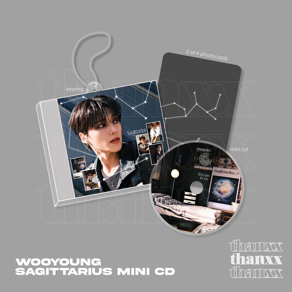 Image of Pre order | WOOYOUNG SAGITTARIUS MINI CD KEYRING