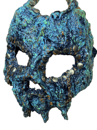 Image 1 of Teal Skull Mask