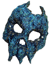 Image 2 of Teal Skull Mask